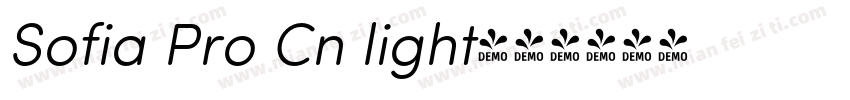 Sofia Pro Cn light字体转换